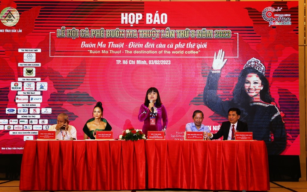 Press conference on the 8th Buon Ma Thuot Coffee Festival in 2023  in Ho Chi Minh City