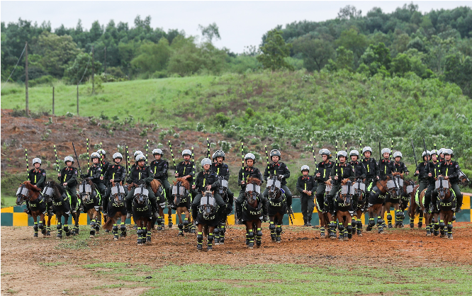 Kỵ binh CAND sẽ tham gia diễu hành tại Lễ hội cà phê Buôn Ma Thuột