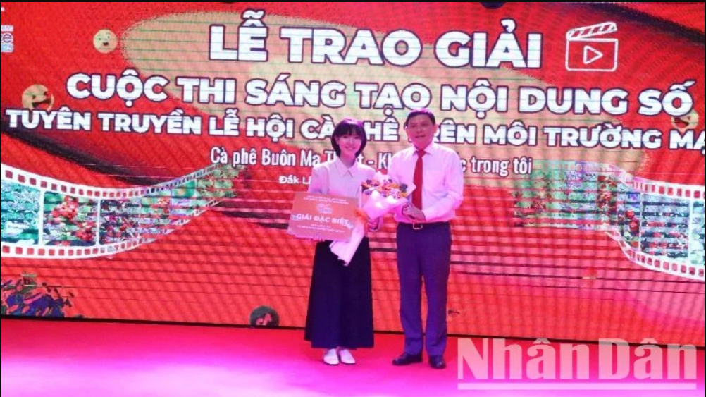 Đắk Lắk trao giải thi sáng tạo nội dung số tuyên truyền Lễ hội Cà-phê Buôn Ma Thuột 2025