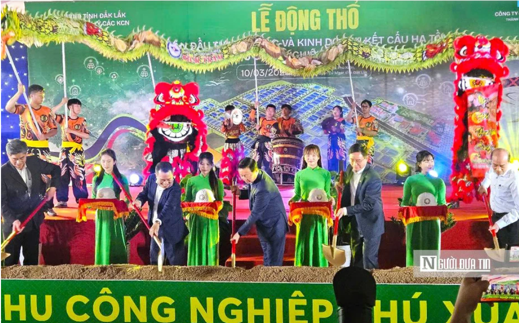 Đắk Lắk khởi công dự án khu công nghiệp quy mô hơn 300ha