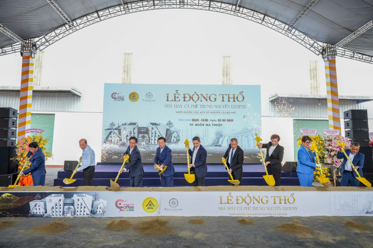 Trung nguyên Legend động thổ xây dựng nhà máy cà phê lớn nhất Đông Nam Á tại Buôn Ma Thuột